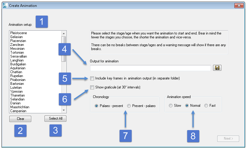 Create Animation Dialog