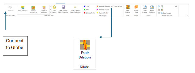 Fault Dilation tool UI