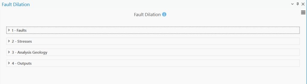 Fault Dilation tool UI